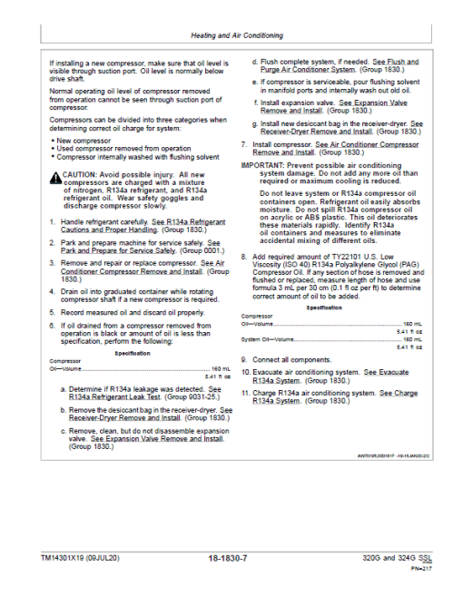 John Deere 320G, 324G SkidSteer Loader Technical Manual (Manual Controls - S.N after J328658 ) - Image 4