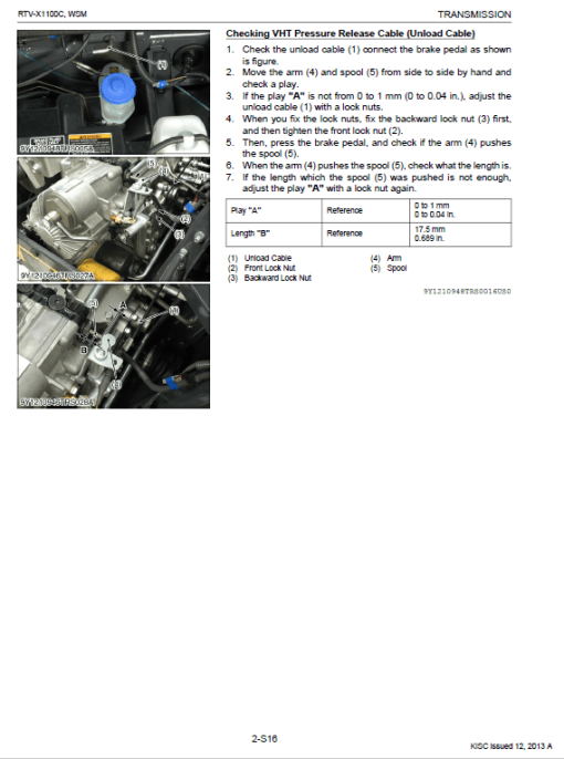 Kubota RTV-X1100C Utility Vehicle Workshop Service Manual - Image 4