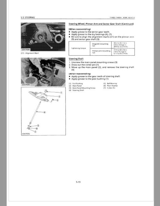 Kubota T1400, T1400H Lawn Mower Workshop Repair Manual - Image 3