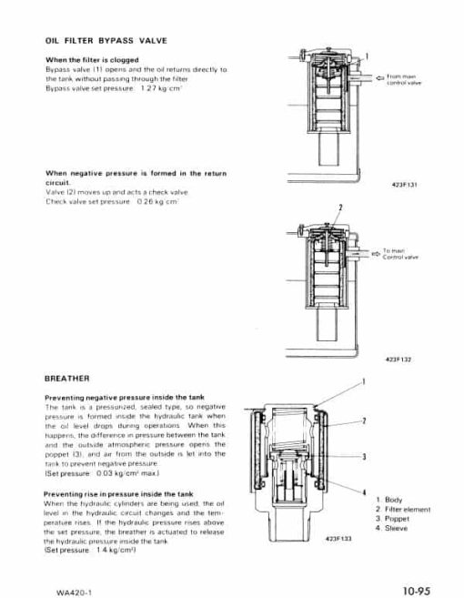 Komatsu WA420-1 Wheel Loader Service Manual - Image 3