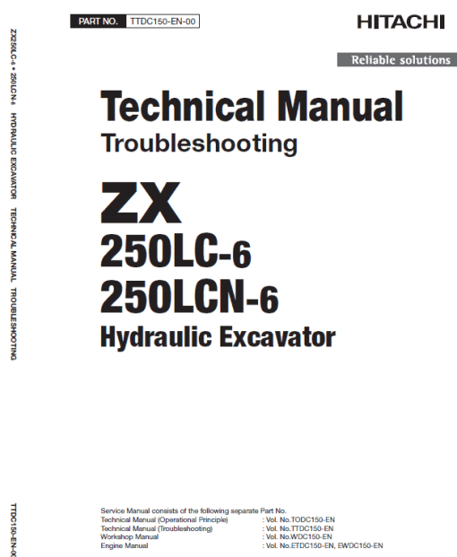 Hitachi ZX250LC-6 and ZX250LCN-6 ZAXIS Excavator Repair Manual - Image 3