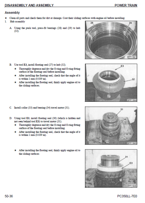 Komatsu PC350LL-7E0 Excavator Service Manual - Image 4