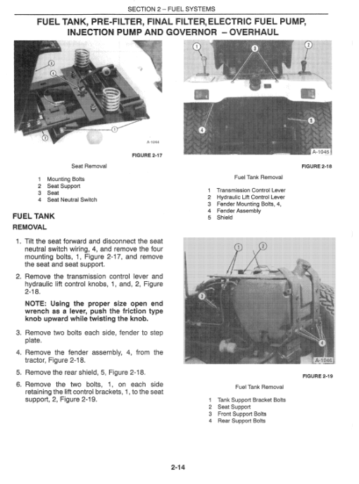 Ford GT64, GT75, GT85, GT95 Lawn Tractor Service Manual - Image 4