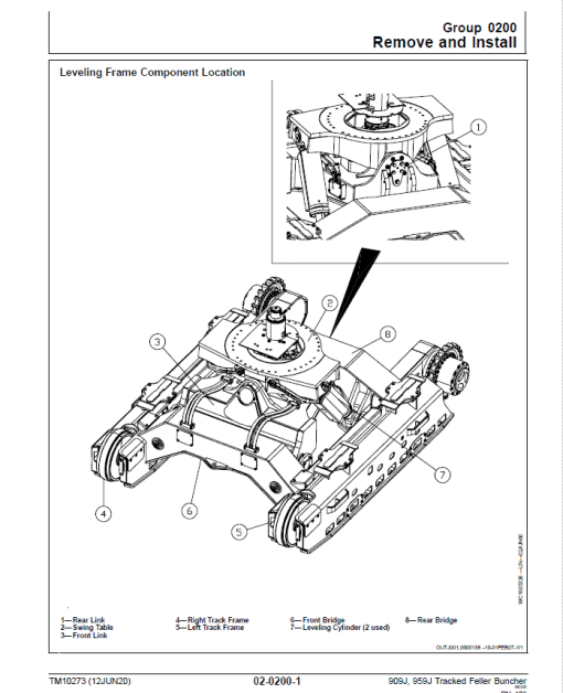 John Deere 909J, 959J Tracked Feller Buncher Service Repair Manual (TM10272 and TM10271) - Image 4