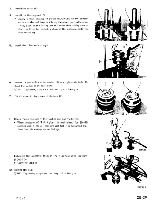 Komatsu D40A-1, D40P-1, D45A-1, D45P-1, D45S-1 Dozer Manual - Image 4