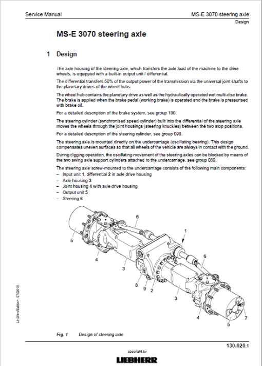 Liebherr LH22C, LH22M, LH24, LH26M, LH30C, LH30M, LH35M, LH35T Excavator Manual - Image 4