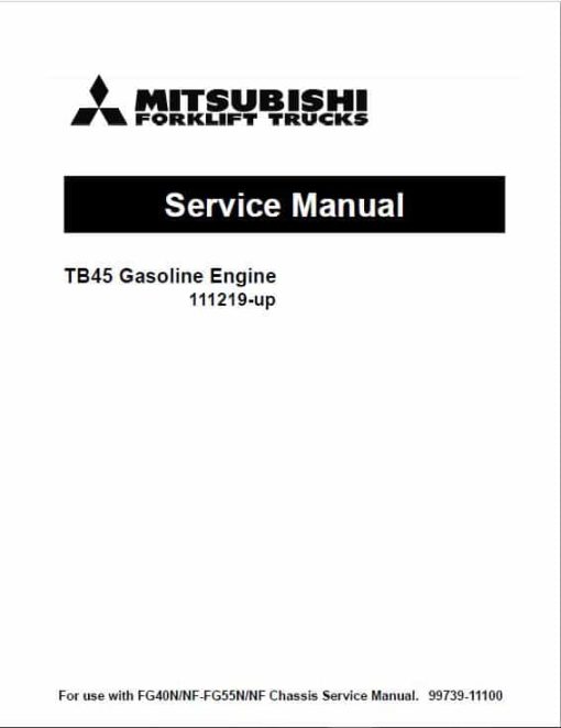 Mitsubishi FD40N, FD45N, FD50CN, FD50N, FD55N Forklift Service Manual - Image 4