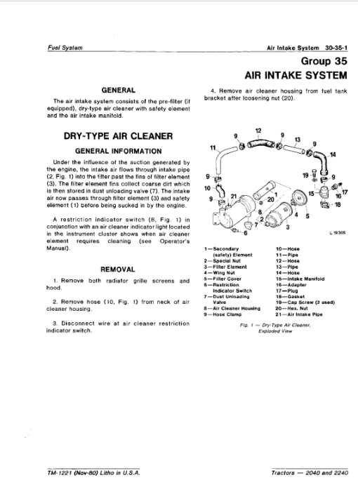 John Deere 2040, 2240 Tractors Repair Technical Manual - Image 4