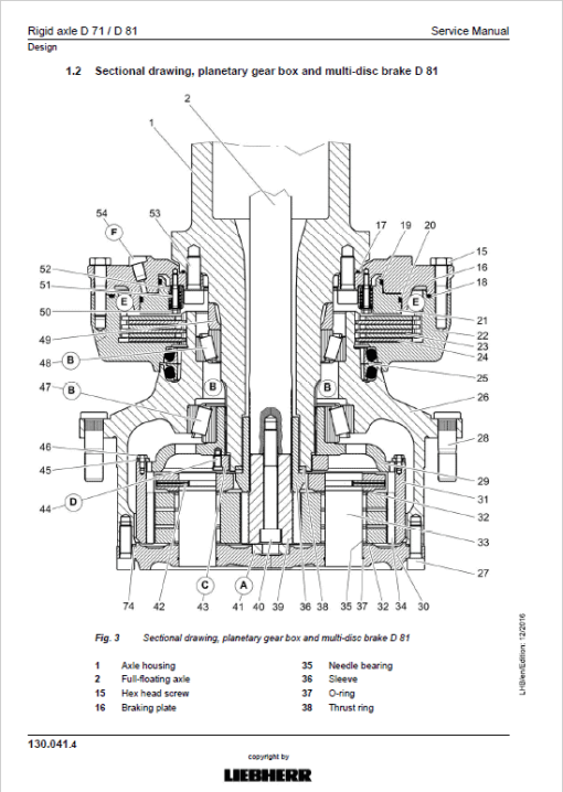 Liebherr LH40C, LH40M, LH50M, LH50MT Tier 4F Excavator Service Manual - Image 4