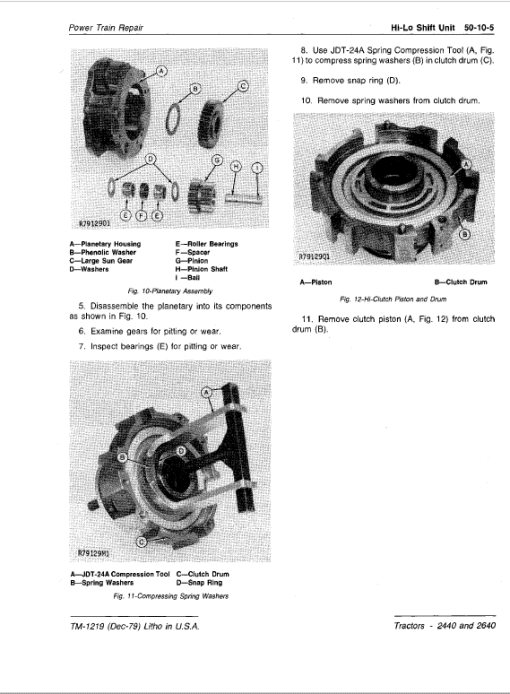 John Deere 2440, 2640 Tractors Repair Technical Manual (SN. after 341000 -) - Image 4