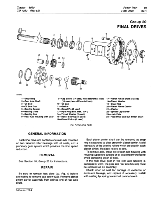 John Deere 6030 Tractor Repair Technical Manual (TM1052) - Image 4