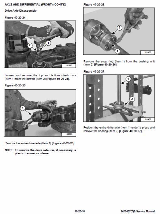 Massey Ferguson MF 9407TS, 9407S Telescopic Handler Service Manual - Image 4