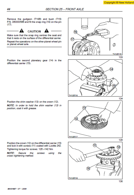 New Holland LM1060 Telehandlers Service Manual - Image 4