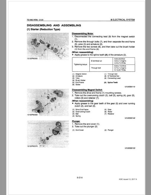 Kubota TG1860, TG1860G Lawn Mower Workshop Repair Manual - Image 4