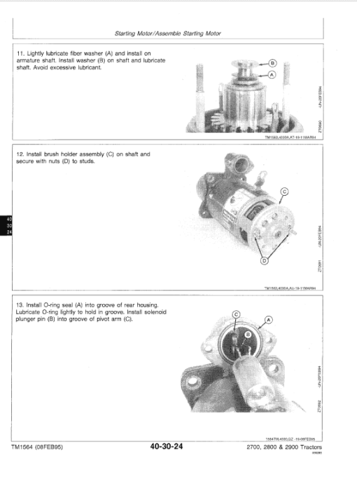 John Deere 2700, 2800, 2900 Tractors Repair Technical Manual - Image 4