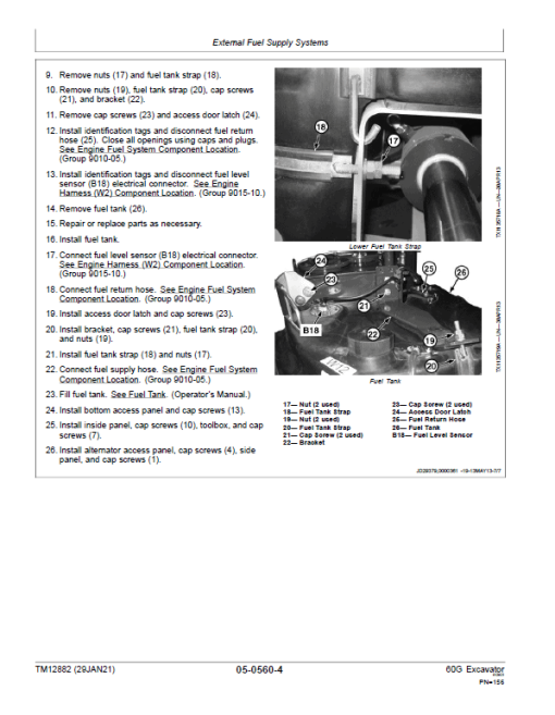 John Deere 60G Excavator Repair Technical Manual (S.N after J285001 - ) - Image 4