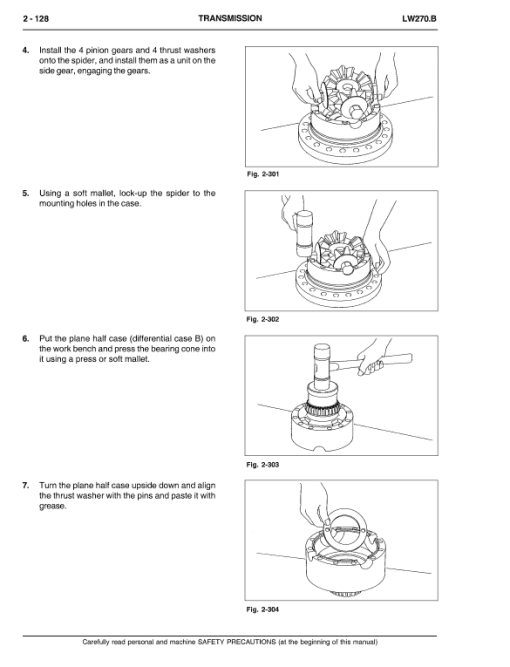 New Holland LW270.B Wheel Loader Service Manual - Image 4