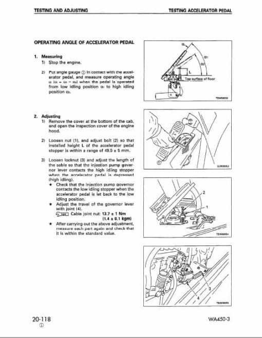 Komatsu WA450-3, WA450-3LL Wheel Loader Service Manual - Image 4