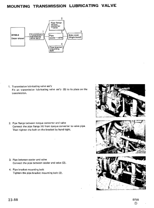 Komatsu D75S-3 Dozer Service Manual - Image 4