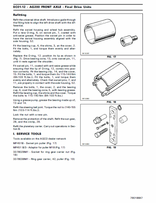 AGCO Allis 9755, 9765, 9775, 9785 Tractors Service Manual - Image 4