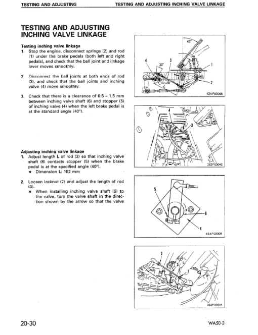 Komatsu WA50-3 Wheel Loader Service Manual - Image 4