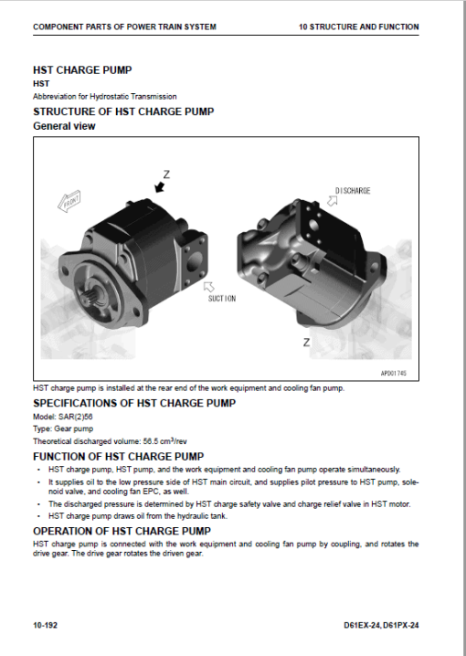 Komatsu D61EX-24, D61PX-24 Dozer Service Manual - Image 4