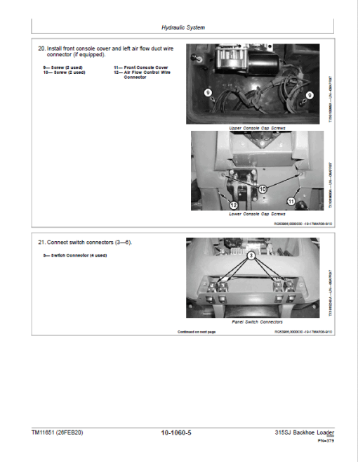 John Deere 315SJ Backhoe Loader Manual (S.N after BE315SJ300869 & T0315SJ178876 - ) - Image 4