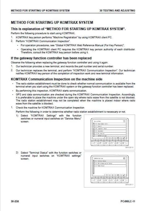 Komatsu PC490LC-11 Excavator Repair Service Manual - Image 4