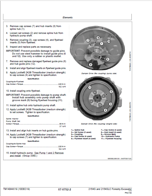 John Deere 2154G, 2154GLC Swing Excavator Repair Manual (S.N C212001 - & D212001 - ) - Image 4