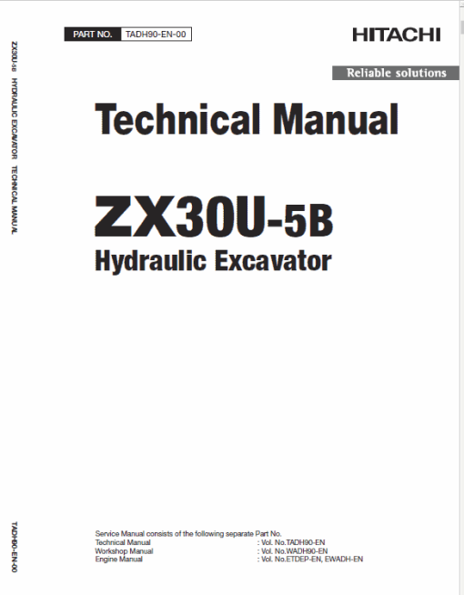 Hitachi ZX30U-5B Excavator Service Repair Manual - Image 6