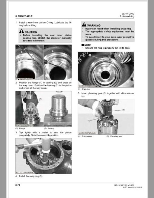 Kubota M7-132, M7-152, M7-172 Tractor Workshop Service Repair Manual - Image 4