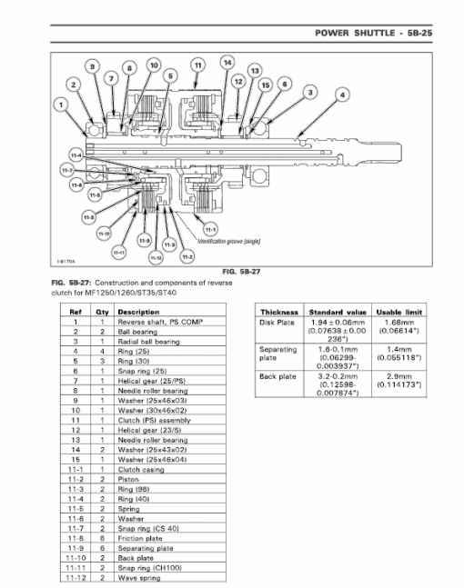 Massey Ferguson 1240, 1250, 1260 Tractor Service Manual - Image 4