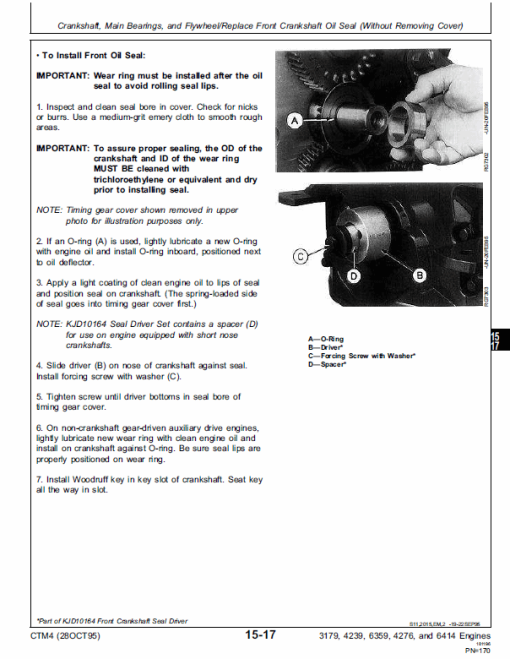 John Deere 300 Series Type 3179, 4239, 6359, 4276, 6414  Engines Manual (CTM4) - Image 5