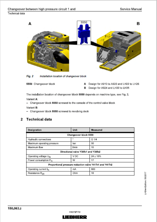 Liebherr R914 Compact, R920 Tier 4F Compact Excavator Service Manual - Image 4