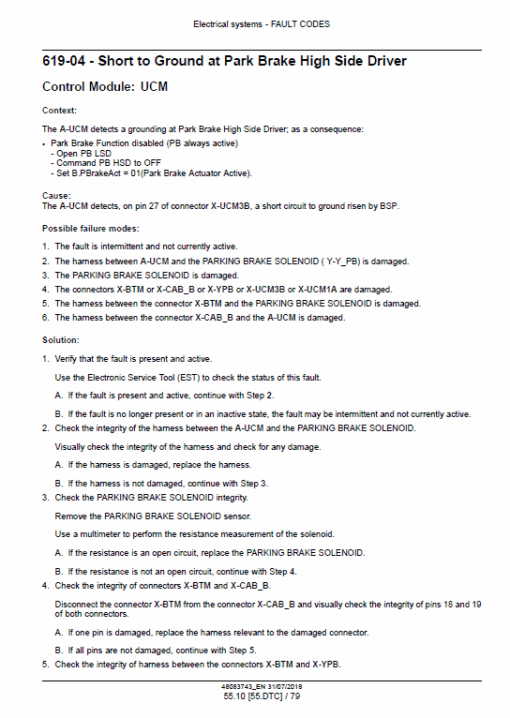 New Holland W110D Tier 2 Wheel Loader Service Manual - Image 4