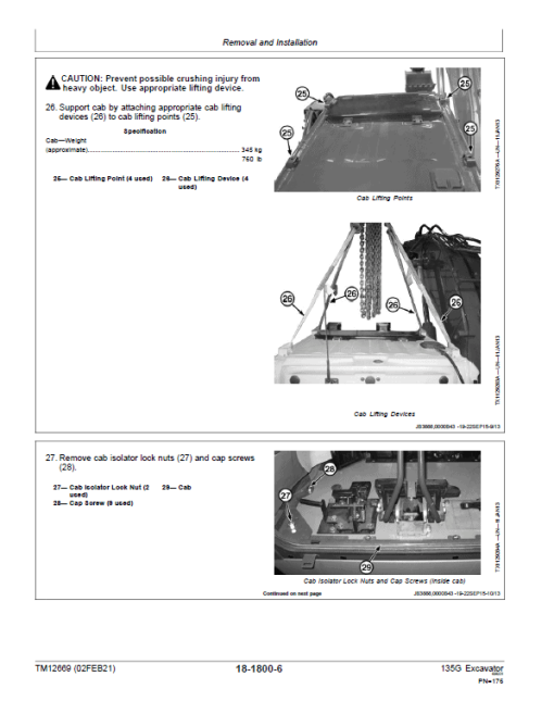 John Deere 135GLC Excavator Repair Technical Manual (S.N after E400001 - ) - Image 4