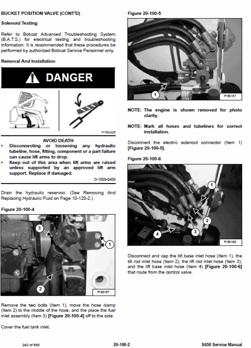 Bobcat S630 Skid-Steer Loader Service Manual - Image 4