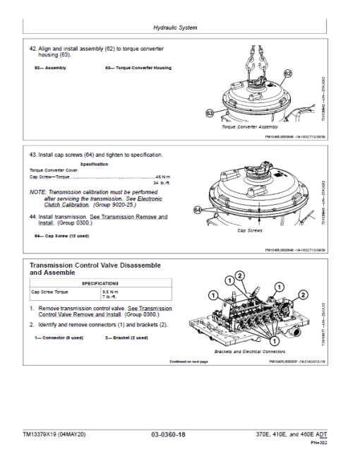 John Deere 370E, 410E, 460E Dump Truck Technical Manual (S.N. F634583 - F668586 ) - Image 4