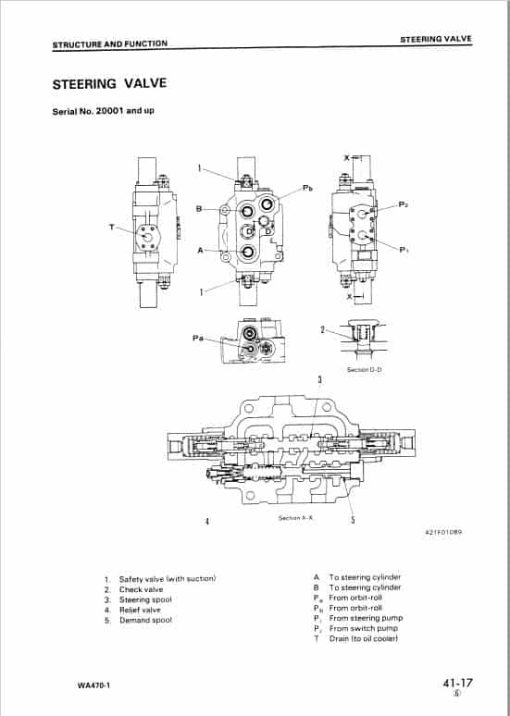 Komatsu WA470-1 Wheel Loader Service Manual - Image 4