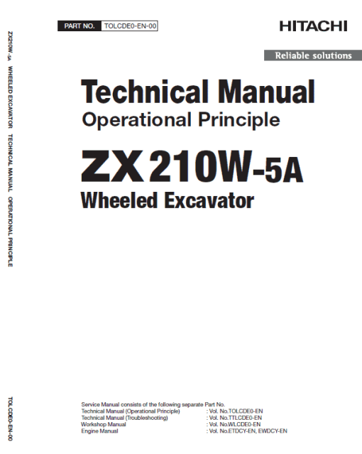 Hitachi ZX210W-5A ZAXIS Excavator Repair Manual - Image 4