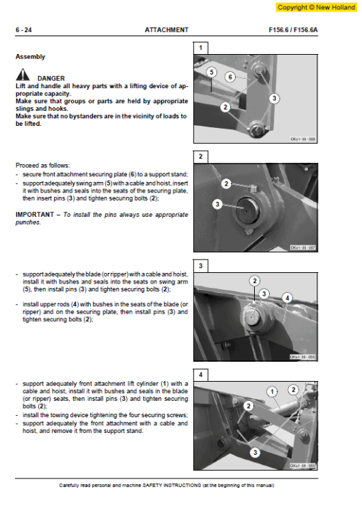 New Holland F156.6 and F156.6A Grader Service Manual - Image 4