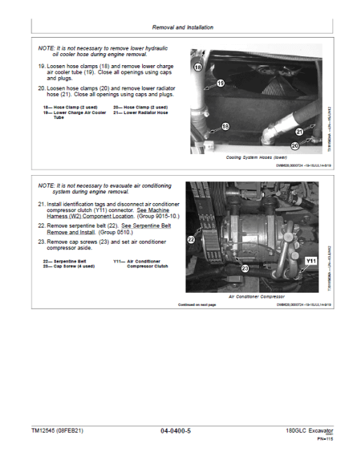 John Deere 180GLC Excavator Repair Technical Manual (PIN: 1FF180GX_ _D020001- ) - Image 4