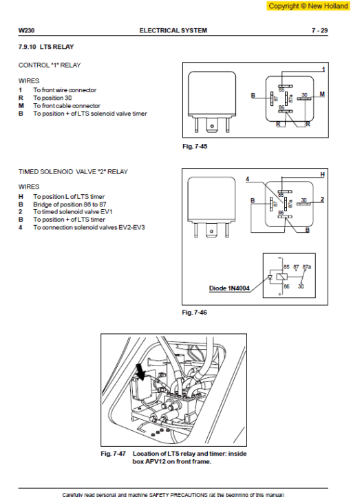 New Holland W230 Wheeled Loader Service Manual - Image 4