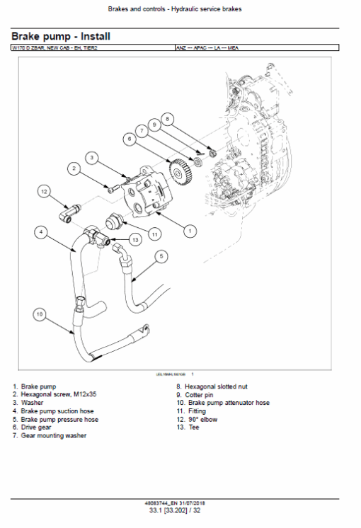 New Holland W130D, W170D Tier 2 Wheel Loader Service Manual - Image 4