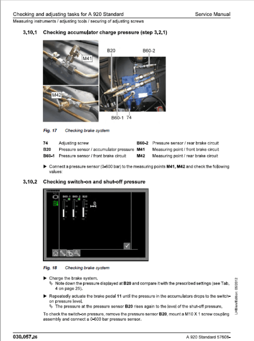 Liebherr A914, A916, A918, A920, A924, A928 Standard Excavator Service Manual - Image 4