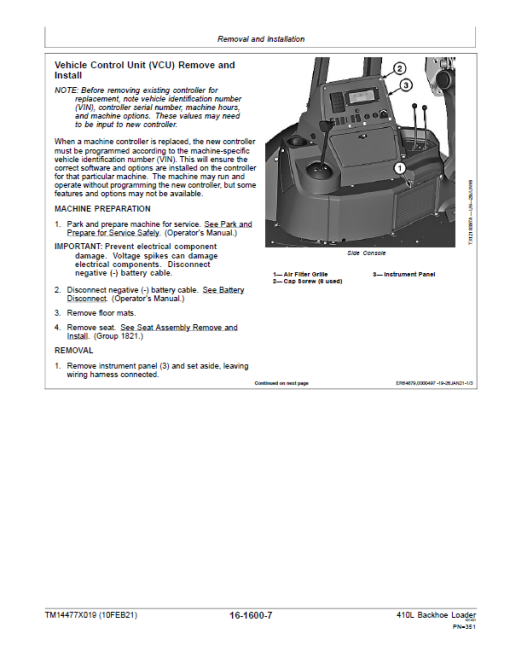 John Deere 410L Backhoe Loader Technical Manual (S.N C390996 & D390996 - ) - Image 4