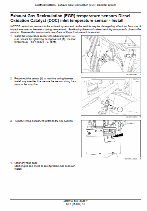 New Holland W130D, W170D Tier 4B Wheel Loader Service Manual - Image 4