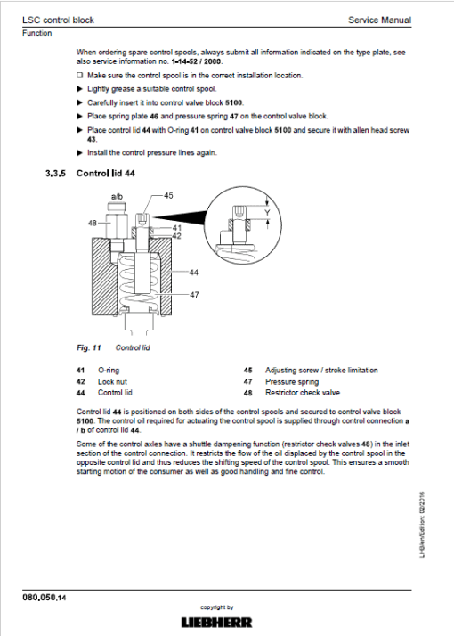 Liebherr A922 Rail Litronic Tier 4i Excavator Service Manual - Image 4