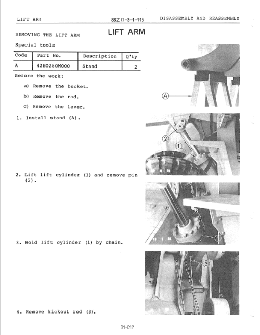 Kawasaki 85ZII Wheel Loader Service Manual - Image 4