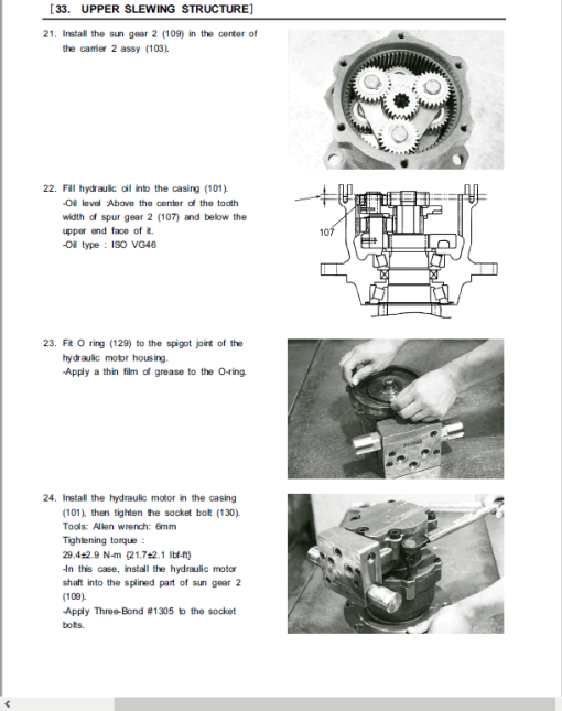 Kobelco SK40SR-5, SK50SR-5 Mini Excavator Repair Service Manual - Image 4